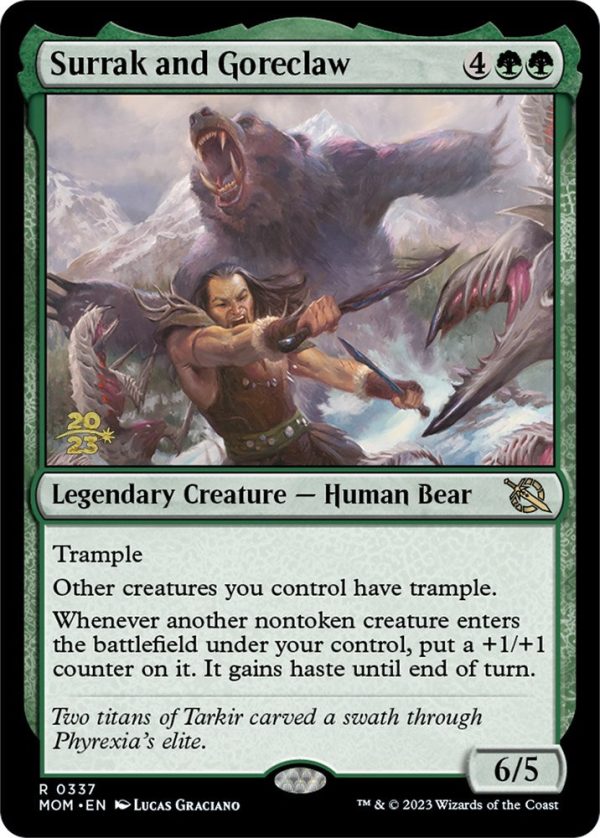 Surrak and Goreclaw [March of the Machine Prerelease Promos] Discount