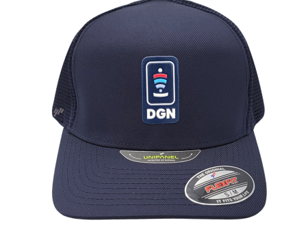 DGN Hat - Navy Flexfit Unipanel Trucker For Cheap