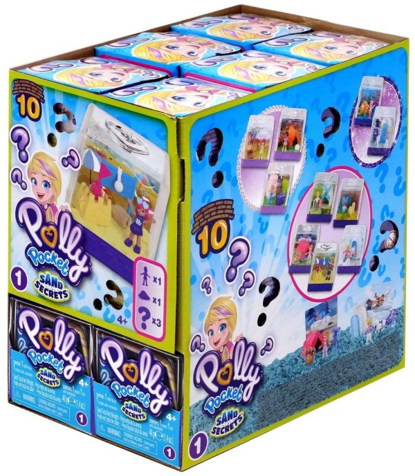 POLLY POCKET Sand Secrets Series 1 Mystery Surprise Blind Box GKJ69 Hot on Sale