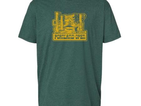 2023 Portland Open Shirt - Forest Green Hot on Sale