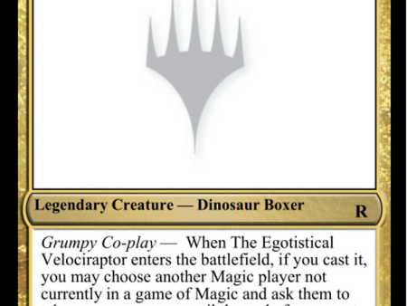 The Egotistical Velociraptor [Mystery Booster 2 Playtest Cards] Sale