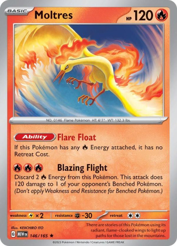 Moltres (146 165 - Deck Exclusives) [Scarlet & Violet 151] Online Hot Sale