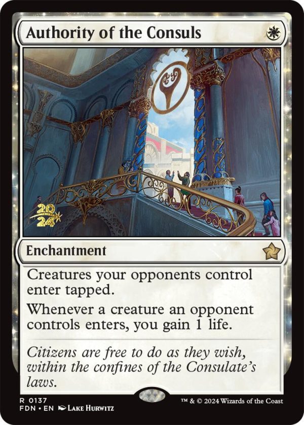 Authority of the Consuls [Foundations Prerelease Promos] Supply