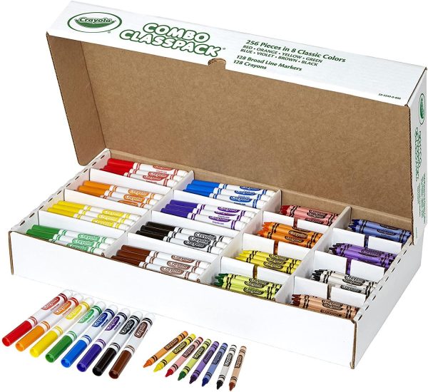 CRAYOLA CRAYOLA Combo Classpack Crayons & Markers 256 Discount