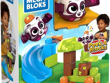 Fisher-Price Mega Bloks Peek-A-Blocks PANDA SLIDE Building Set For Sale