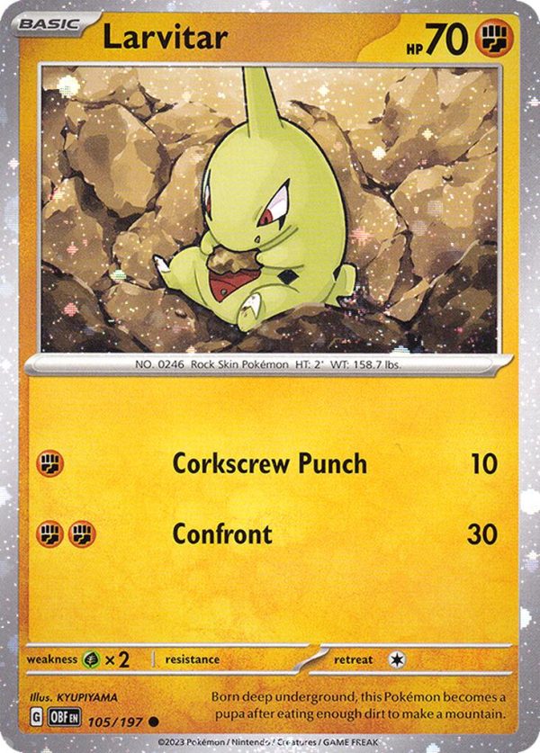 Larvitar (105 197) (Cosmos Holo) [Miscellaneous Cards] Hot on Sale