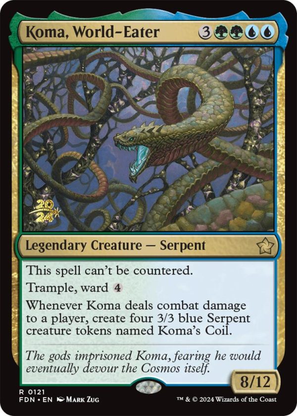 Koma, World-Eater [Foundations Prerelease Promos] Cheap