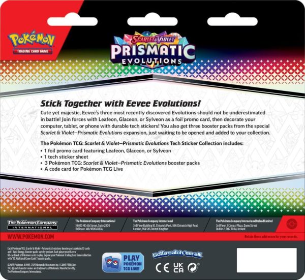 PKM S&V Prismatic Evolutions - Tech Sticker Collection Hot on Sale