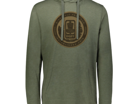 DGPT Founder s Seal - Lightweight Eco Hoodie - Heather Olive Cheap