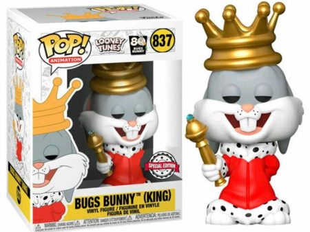 Funko POP! BUGS BUNNY [King] #837 SE Looney Tunes Vinyl Figure Hot on Sale