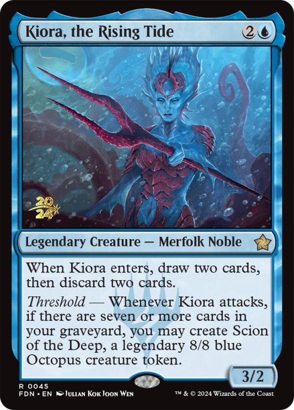 Kiora, the Rising Tide [Foundations Prerelease Promos] Online Sale