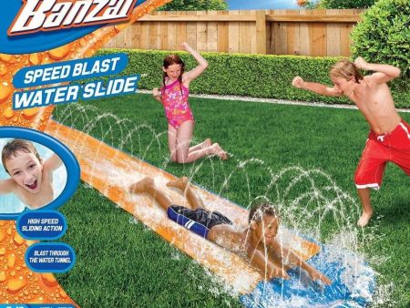 Banzai 16ft Speed Blast Water Slide Slip N Slide Summer Pool Garden 42321 Cheap