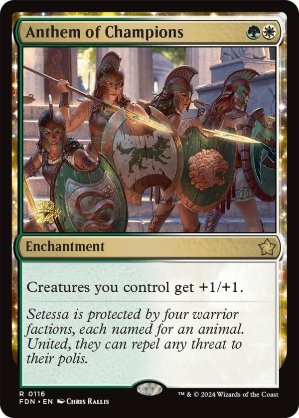 Anthem of Champions [Foundations Prerelease Promos] Online