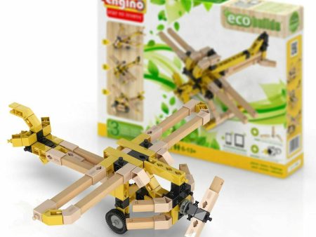 Engino Eco Builds 3 Model PLANES Building Creative Activity Wooden Toy STEM Supply